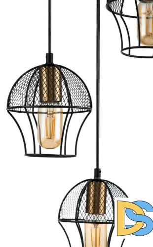 Подвесная люстра Indigo Pallo 10011/3P Black V000187