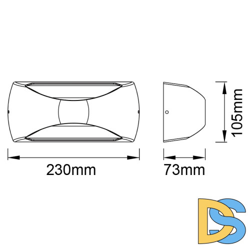 Уличный настенный светильник Mantra Butan 8903