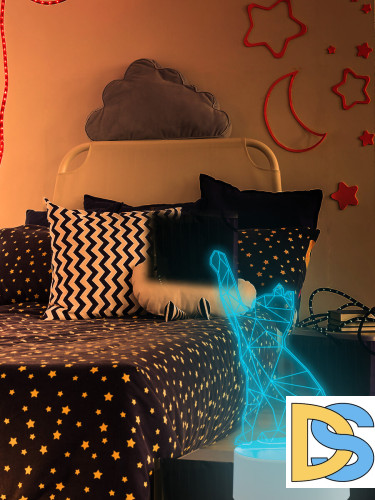 Фигурка светодиодная «Кошка» Uniel (UL-00007419) ULI-M501 RGB/3AAA Catty/White