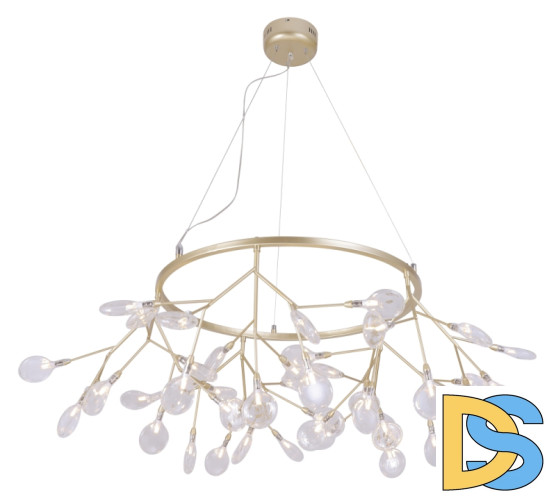 Подвесная люстра Crystal Lux Evita EVITA SP45 D GOLD/TRANSPARENT