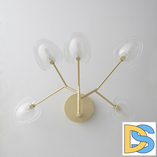 Настенный светильник Crystal Lux SOLE AP5 GOLD