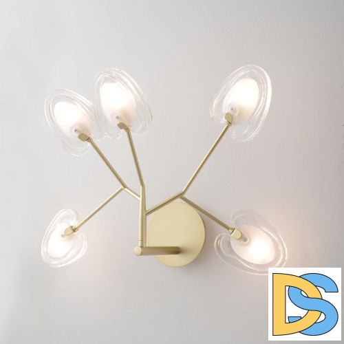 Настенный светильник Crystal Lux SOLE AP5 GOLD