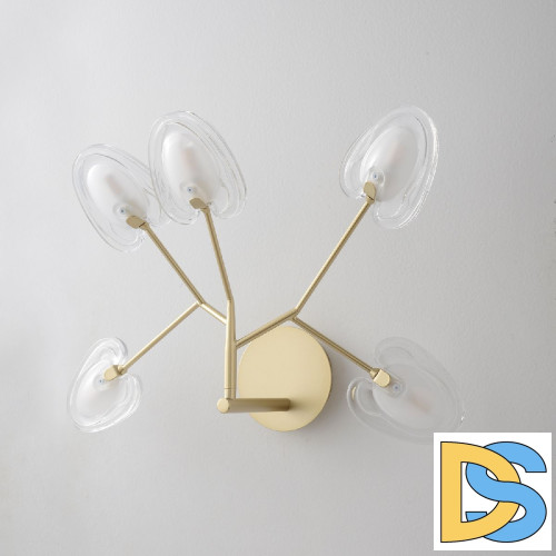 Настенный светильник Crystal Lux SOLE AP5 GOLD