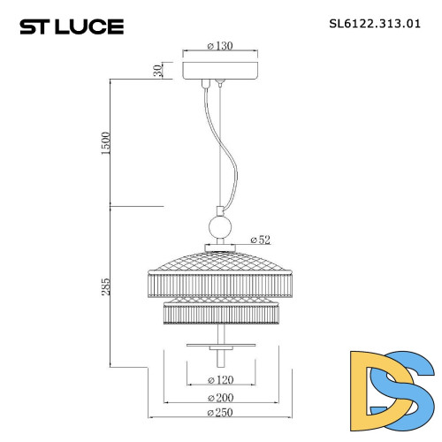 Подвесной светильник ST Luce Oriental SL6122.313.01