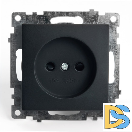 Розетка 1-местная б/з с защитной шторкой Stekker Катрин 39609