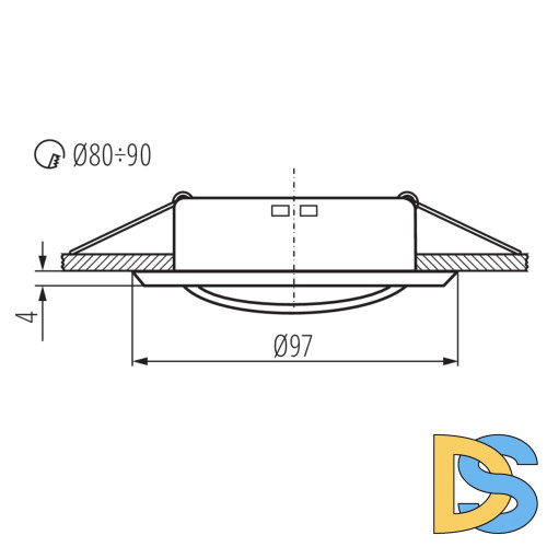 Кольцо точечного светильника Kanlux Argus 37157