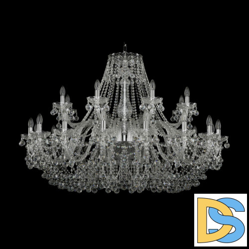 Подвесная люстра Bohemia Ivele Crystal 1409/16+8/460 Ni