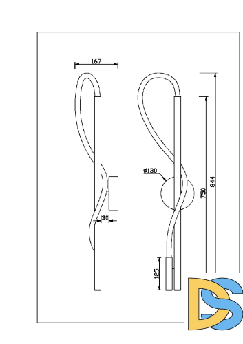 Бра Maytoni Tau MOD166WL-L12G3K
