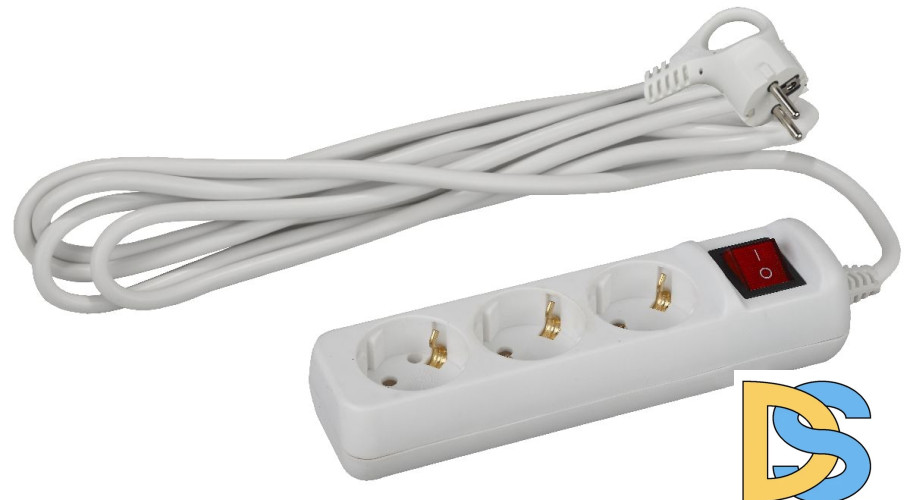 Удлинитель электрический Эра U-3es-5m-3x1 Б0028379