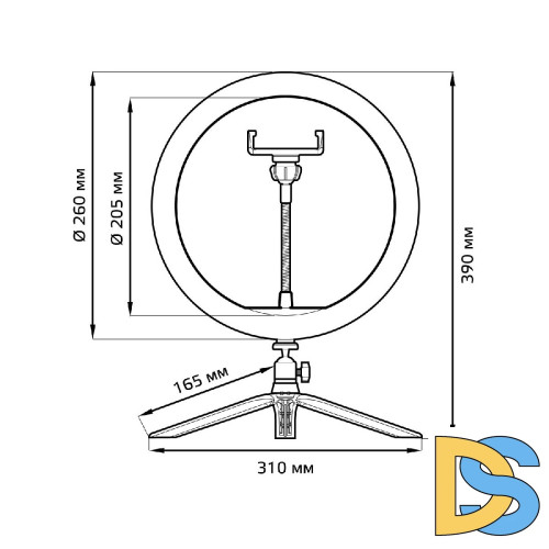 Настольная лампа Gauss Ring Light RL002
