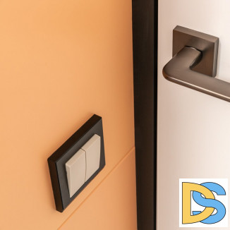 Выключатель Веркель двойной (слоновая кость) W1120003