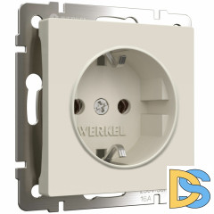 Розетка с заземлением Werkel 4690389184710 W1171062