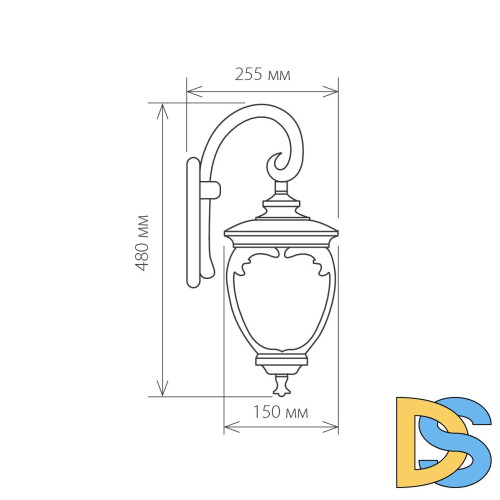 Уличный настенный светильник Elektrostandard Andromeda D (GLYF-8024D) 4690389042676