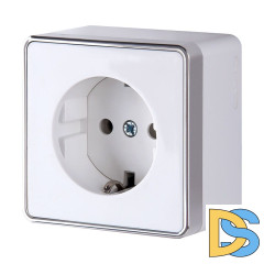 Розетка с заземлением Werkel Gallant (белый) W5071001