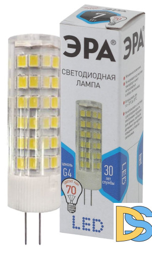 Лампа светодиодная Эра G4 7W 4000K LED JC-7W-220V-CER-840-G4 Б0027860