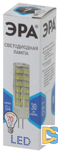 Лампа светодиодная Эра G4 7W 4000K LED JC-7W-220V-CER-840-G4 Б0027860
