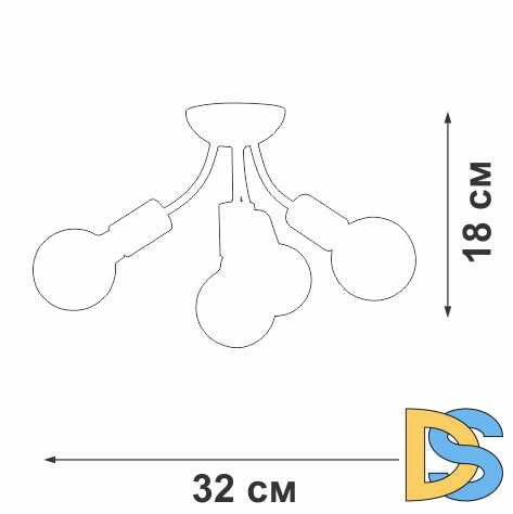 Потолочная люстра Vitaluce V3927-0/4PL
