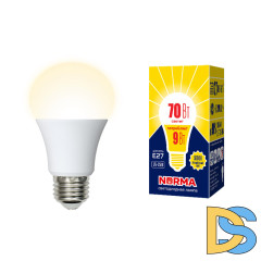 Лампа светодиодная Volpe Norma LED-A60-9W/3000K/E27/FR/NR картон UL-00005622
