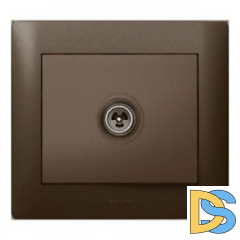 Розетка TV одиночная Legrand Galea Life - темная бронза