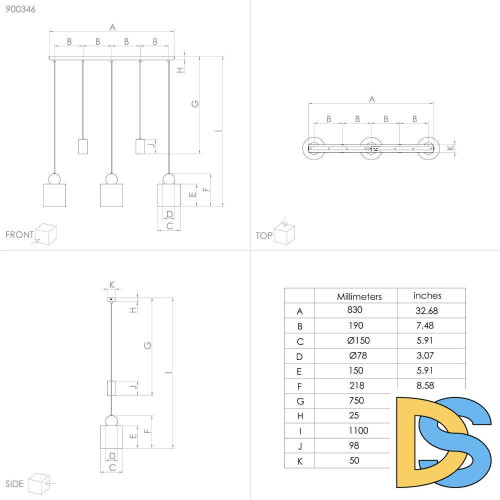 Подвесная люстра Eglo Gazzola 900346