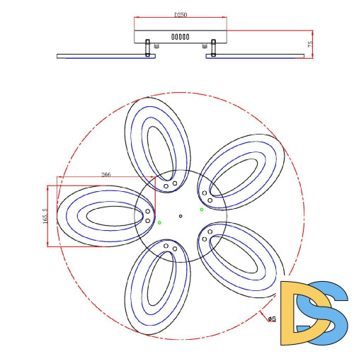 Потолочная люстра Escada Air 10211/5LED