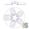 Потолочная люстра Escada Air 10211/5LED