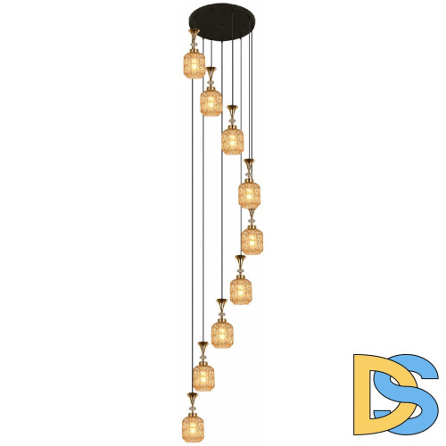 Каскадная люстра Reluce 02003-0.9-09 AMBER