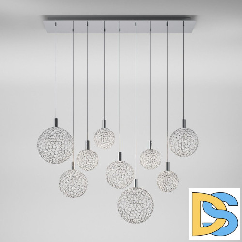 Каскадная люстра Eurosvet Gemini 90353/9 хром a069039