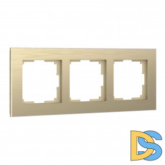 Рамка на 3 поста (шампань алюминий) W0031711