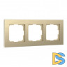 Рамка на 3 поста (шампань алюминий) W0031711