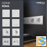 Розетка для сетевого кабеля LAN белая Vesta-Electric Roma White