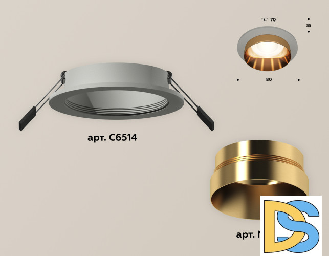 Встраиваемый светильник Ambrella Light Techno Spot XC6514024 (C6514, N6134)