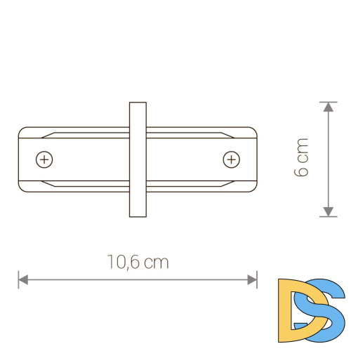 Коннектор прямой Nowodvorski Profile Recessed 8968