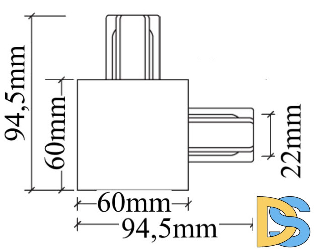 Коннектор L-образный Crystal Lux CLT 0.2211 03 WH