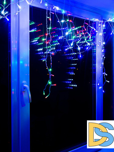 Светодиодная гирлянда (UL-00001411) Uniel занавес Радуга 220V разноцветный ULD-E1906-180/DTK MULTI IP20 RAINBOW-2