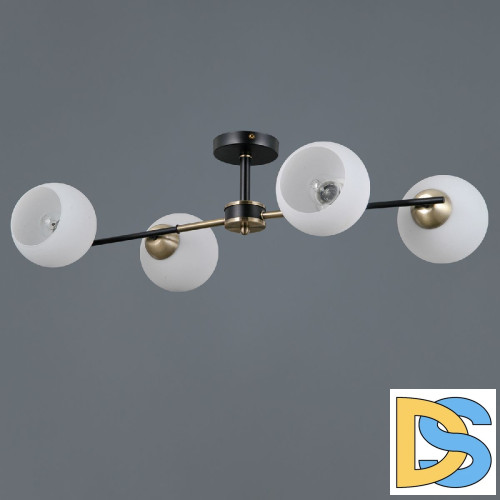 Люстра на штанге Illumico IL0469-4CSQ-24 BK AB LIBRA