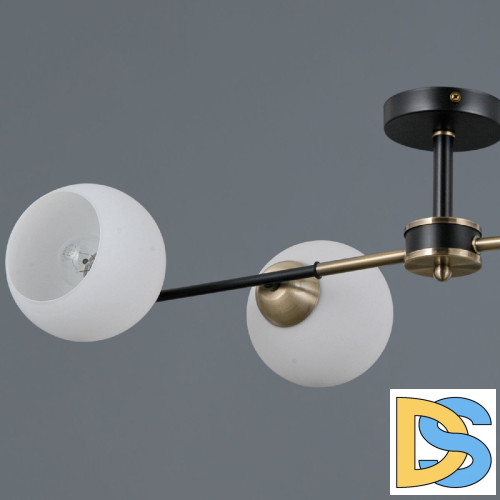 Люстра на штанге Illumico IL0469-4CSQ-24 BK AB LIBRA