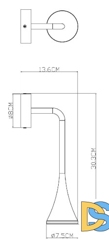 Фасадный светильник Arte Lamp Bronn A2367AL-1BK