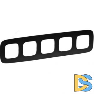 Рамка Legrand Valena Allure 5 постов Матовый черный 754405