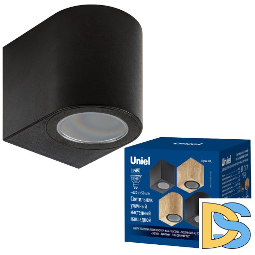 Уличный настенный светильник Uniel UUL-P51A 6W/GU10 IP65 BLACK UL-00010510