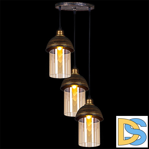 Подвесной светильник Reluce 03356-0.4-03 BK+GD