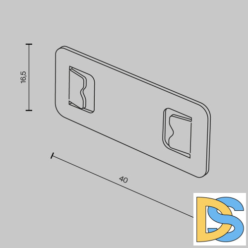 Коннектор прямой для встраиваемого шинопровода Maytoni Basity TRA172C-12B