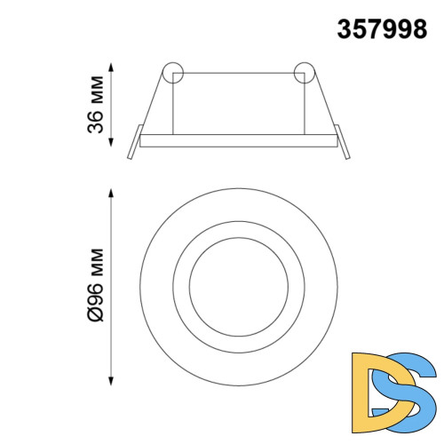 Встраиваемый светодиодный светильник Novotech Stern 357998