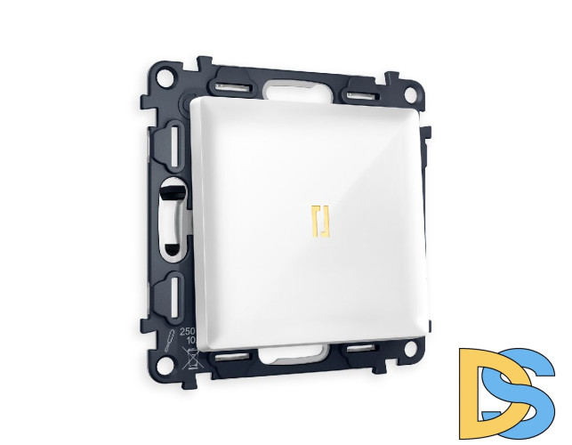 Комплект механизма 1-кл проходного выключателя с подсветкой Ambrella Volt Alfa MA102030