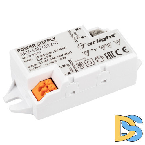 Блок питания Arlight ARV-SN24012-C (24V, 0.5A, 12W) 021020(1)
