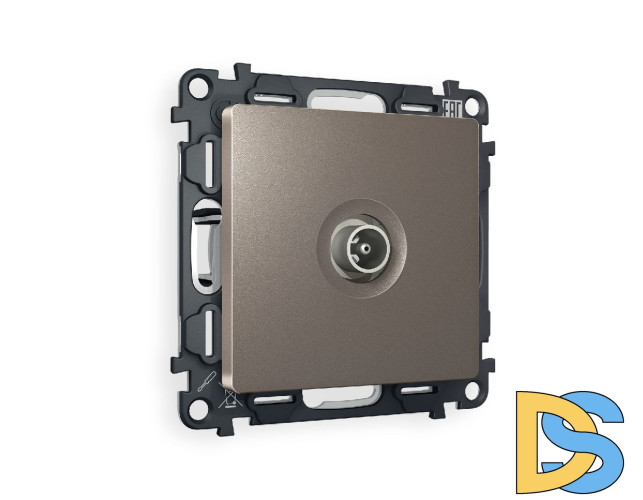 Комплект механизма TV розетки оконечной 50-870 MHz 1dB Ambrella Volt Alfa MA643010