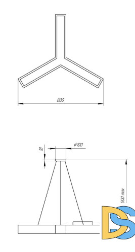 Подвесной светильник Эра Geometria SPO-142-W-40K-044 Б0050568