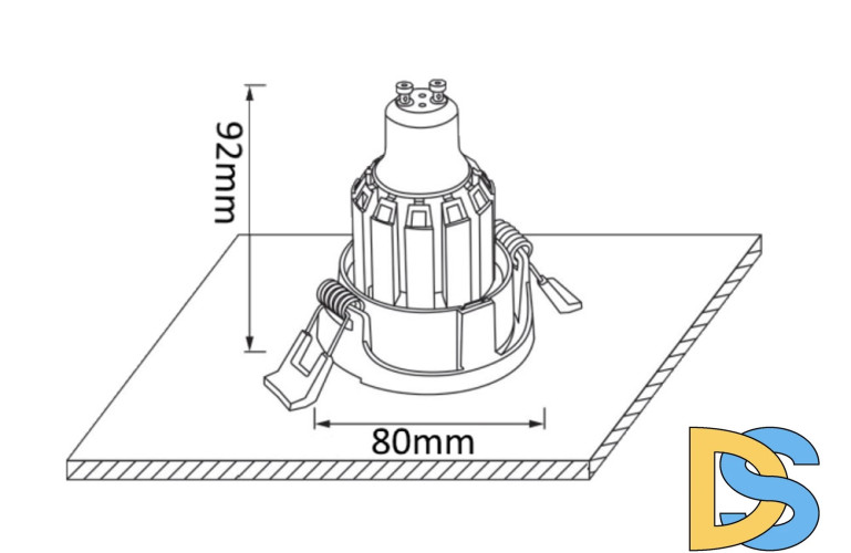 Встраиваемый светильник Crystal Lux CLT 002С1 WH