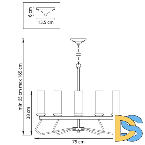 Подвесная люстра Lightstar Flume 723085