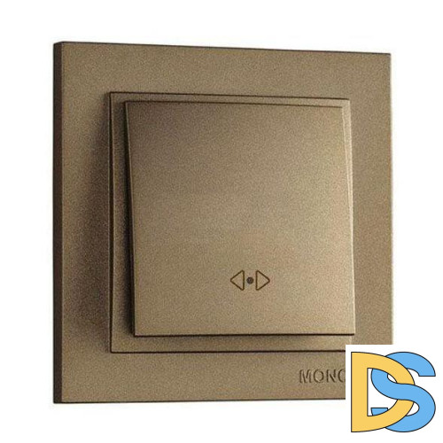 Выключатель одноклавишный перекресный Mono Electric Despina 10А 250В бронза 102-232325-112